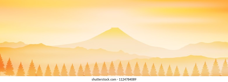 Fuji autumn leaves autumn background