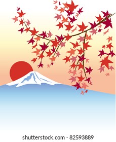 Fuji and autumn tint