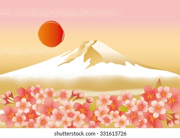 Fuji beautiful illustrations of Japan