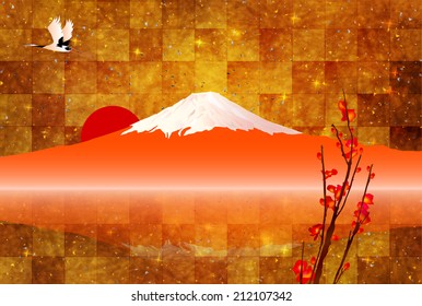 Fuji greeting cards background