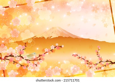 Fuji greeting cards background