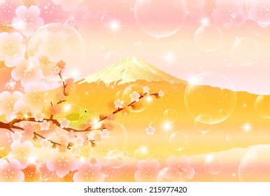 Fuji greeting cards background