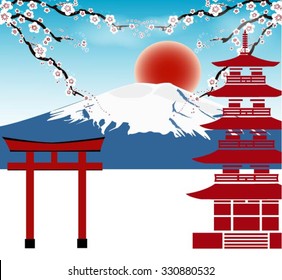 Fuji, Japan Travel concept design