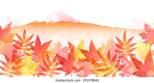 Fuji maple background