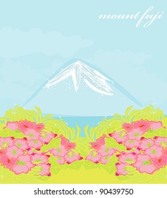 Fuji and morning sunrays