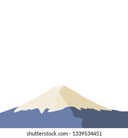 Fuji Mountain background, Vector