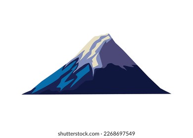 fuji mountain icon isolated style