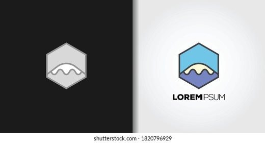Fuji mountain logo template vector set