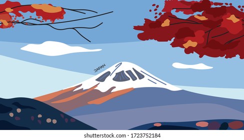 Fuji Mountain in Tokyo Japan