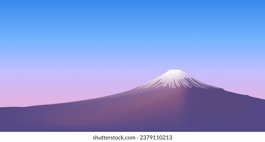 Fondo de la tarjeta de Año Nuevo Fuji