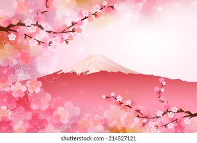 Fuji plum background