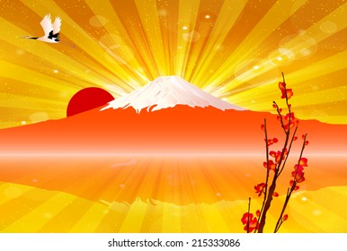 Fuji plum background