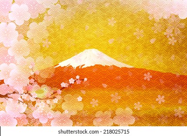 Fuji plum greeting card
