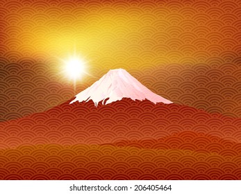 Fuji sky background