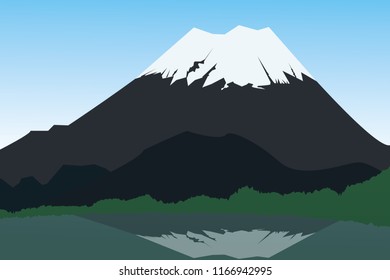  Fuji Volcano in Japan