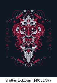 fujin raijin japan myth sacred geometry