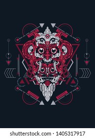 fujin raijin japan myth sacred geometry