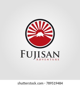 Fujisan Logo - Japanese famous mountain vector