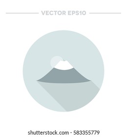 Fujiyama icon. vector illustration