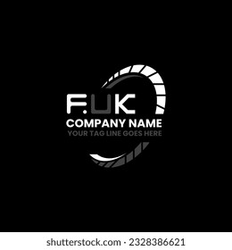 FUK letter logo creative design with vector graphic, FUK simple and modern logo. FUK luxurious alphabet design  