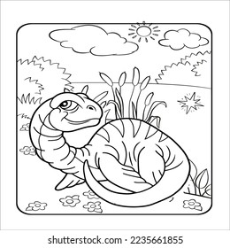 Fukuiraptor Dinosaur Coloring Page Illustration