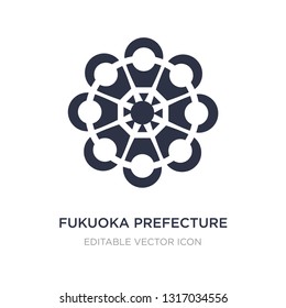 fukuoka prefecture icon on white background. Simple element illustration from Signs concept. fukuoka prefecture icon symbol design.