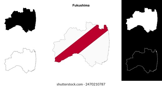 Mapa de la prefectura de Fukushima