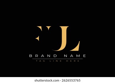 FUL abstract letter logo design. This logo is designed by three abstract letters.
