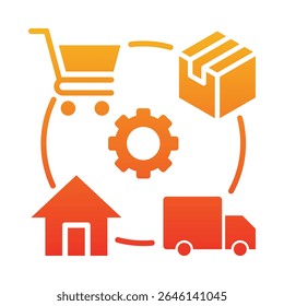Fulfillment Icon Element for Design