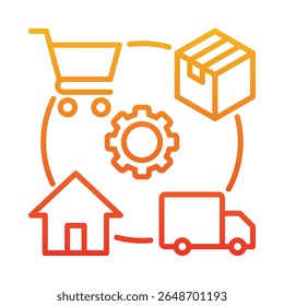 Fulfillment Icon Element for Design