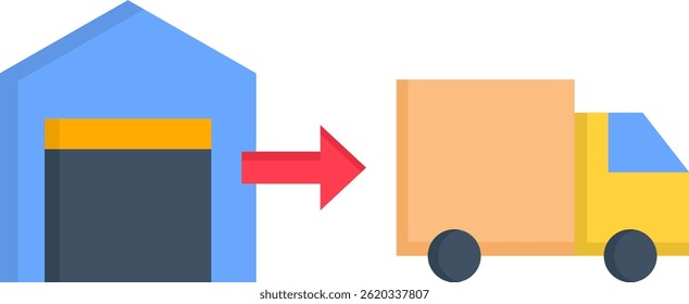 Fulfillment Icon Flat Vector Illustration