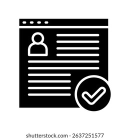 Full Access glyph, mini illustration icon. use for modern concept, print, UI, UX kit, web and app development. Vector related to account management, ecommerce, banking and finance.