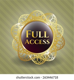 Full access golden badge