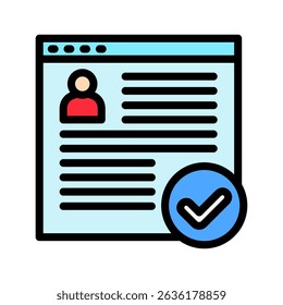 Full Access outline color, mini illustration icon. use for modern concept, print, UI, UX kit, web and app development. Vector related to account management, ecommerce, banking and finance.