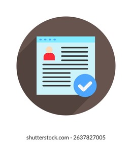 Full Access rounded flat color, mini illustration icon. use for modern concept, print, UI, UX kit, web and app development. Vector related to account management, ecommerce, banking and finance.