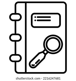 full address book or contact book