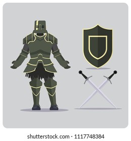 FULL ARMOR KNIGHT CONSTRUCTION CHARACTER DESIGN