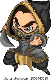 full armored scorpion vector illustration