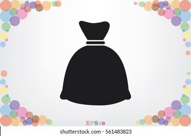 full bag icon vector illustration EPS 10