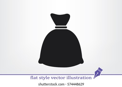 full bag icon vector illustration EPS 10