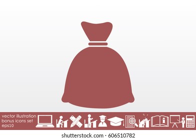 full bag icon vector illustration EPS 10