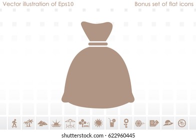 full bag icon vector illustration EPS 10