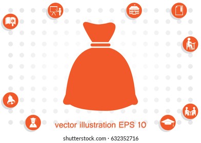 full bag icon vector illustration EPS 10