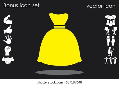 full bag icon vector illustration EPS 10