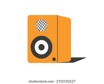 Full bass speaker doodle, loud speaker icon