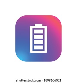 Vollständiger Akku - Schaltfläche für das App-Symbol