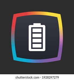 Batería completa - botón Icono de aplicación