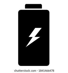 
icono de carga de batería completa en electrónica