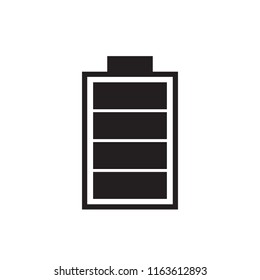 Full battery charge icon vector illustration. 