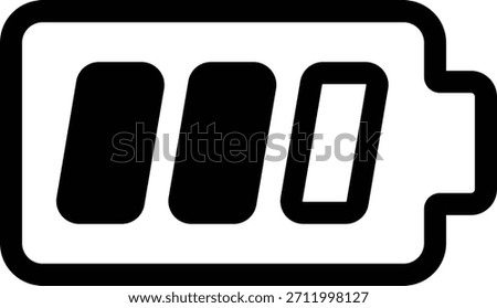 Full battery charge status symbol